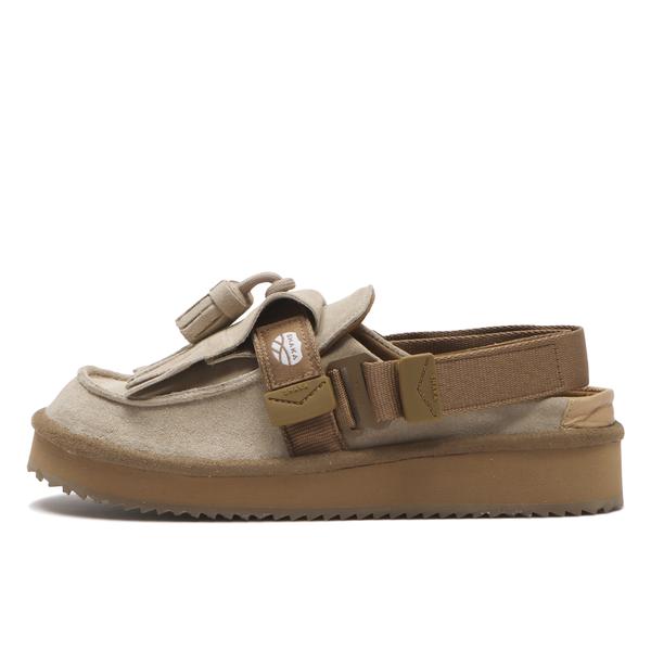 SHAKA モック ミュール タッセル スエード ベージュ 22cm