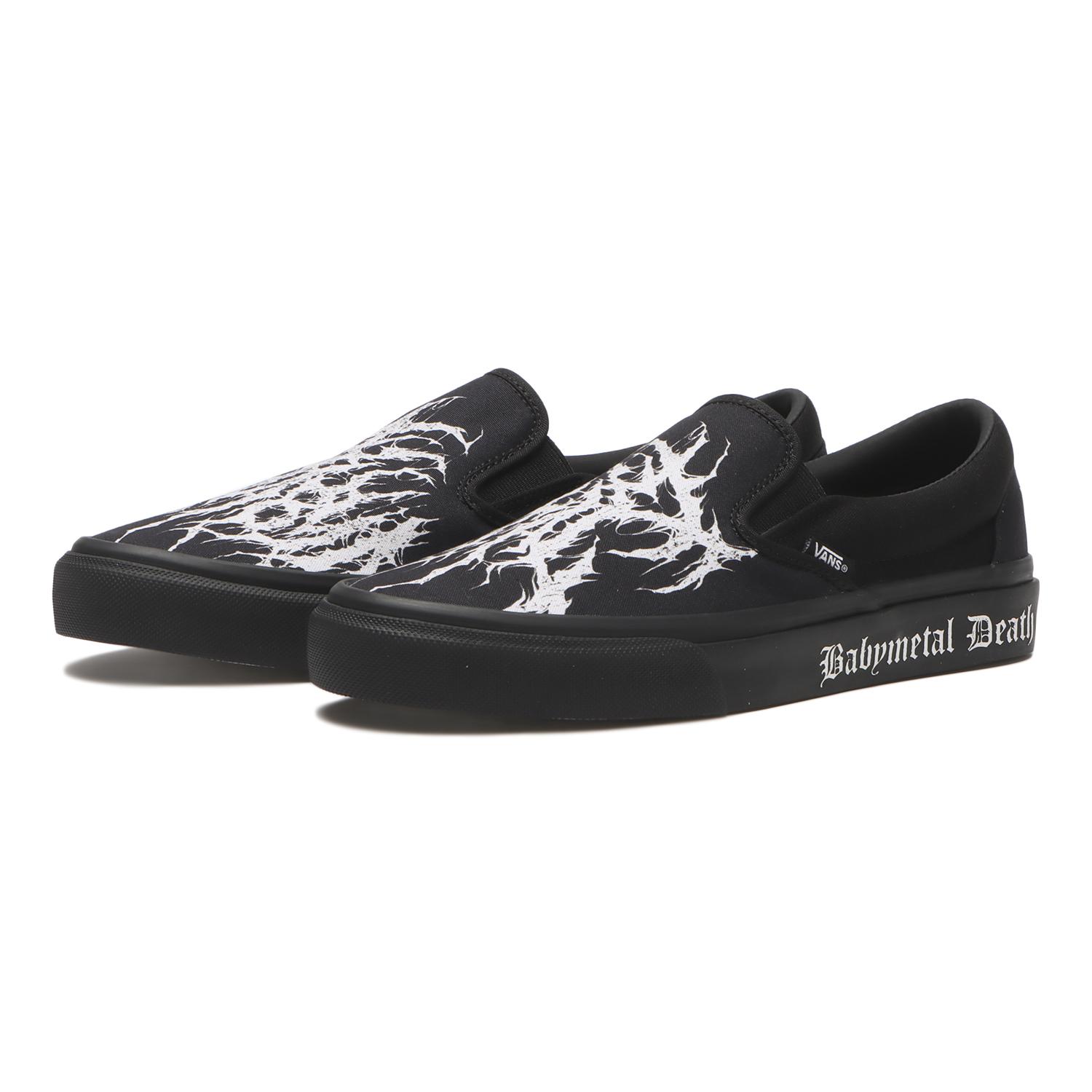 BABYL×VANS THE ONE限定 スリッポン VANS】 ヴァンズ SLIP ON スリッポン V98CF BABYMETAL BLACK/WHITE