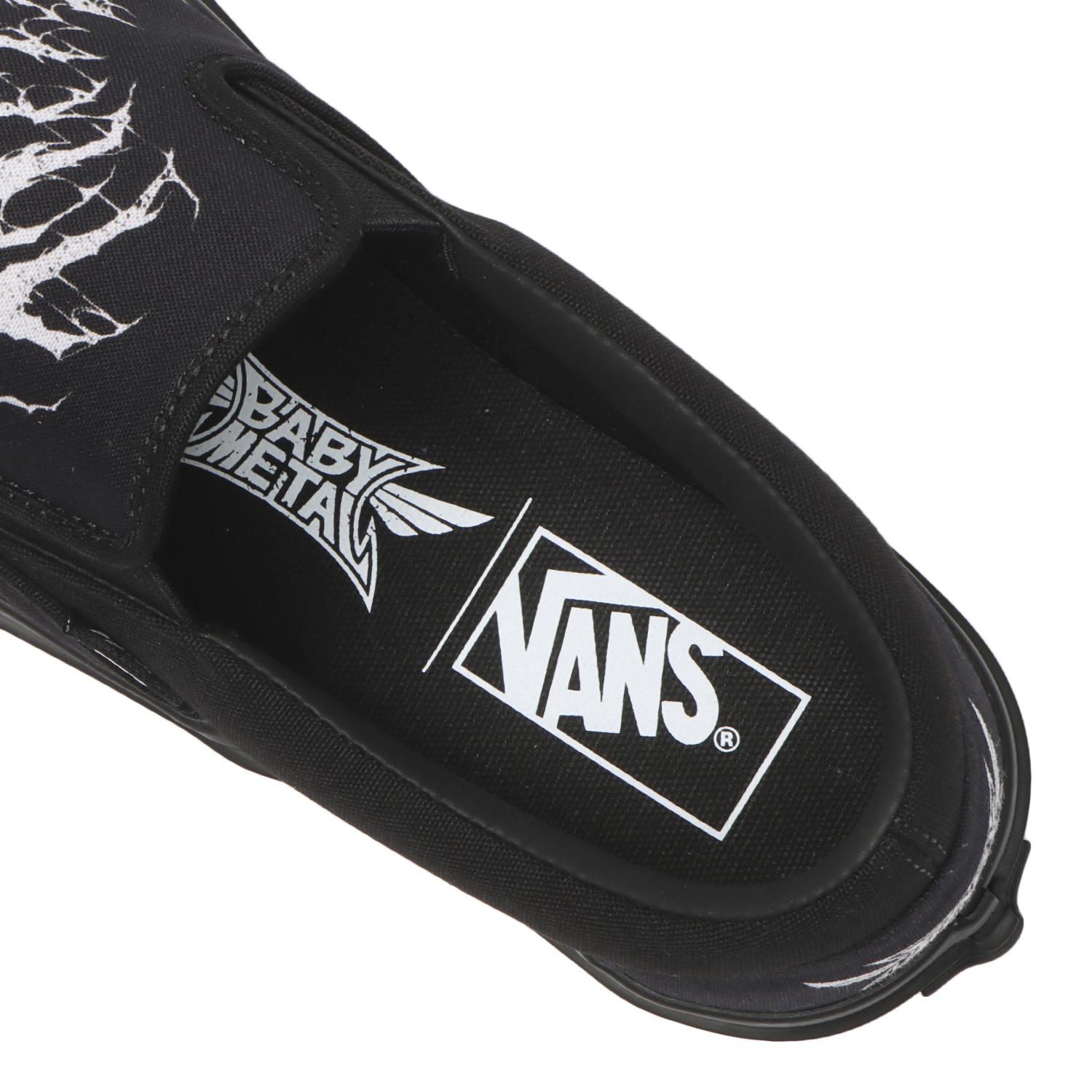 VANS】 ヴァンズ SLIP ON スリッポン V98CF BABYMETAL BLACK/WHITE