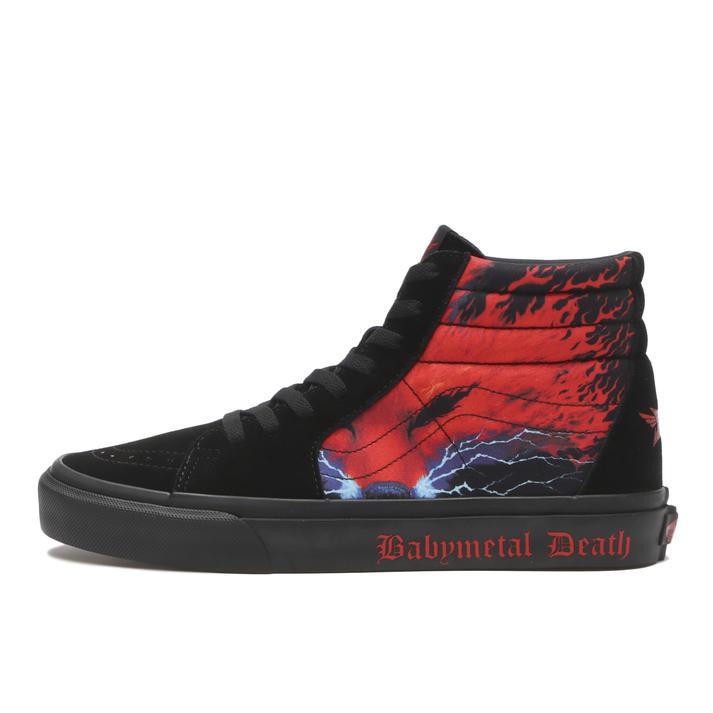 VANS �X�P�[�g�n�C BLACK/RED