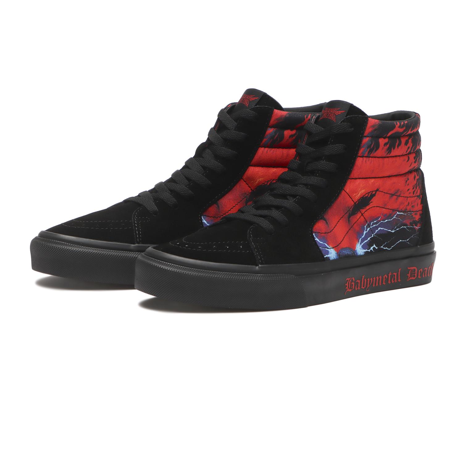 VANS】 ヴァンズ SK8-HI スケートハイ V38CF BABYMETAL BLACK/RED