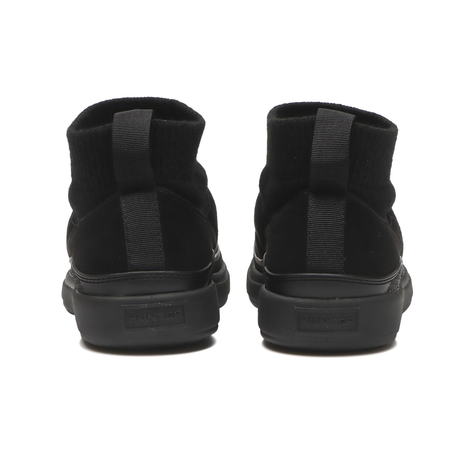 レディース 【HUNTER】 ハンター IN OUT FAUX SUEDE KNITTED BOOT IN