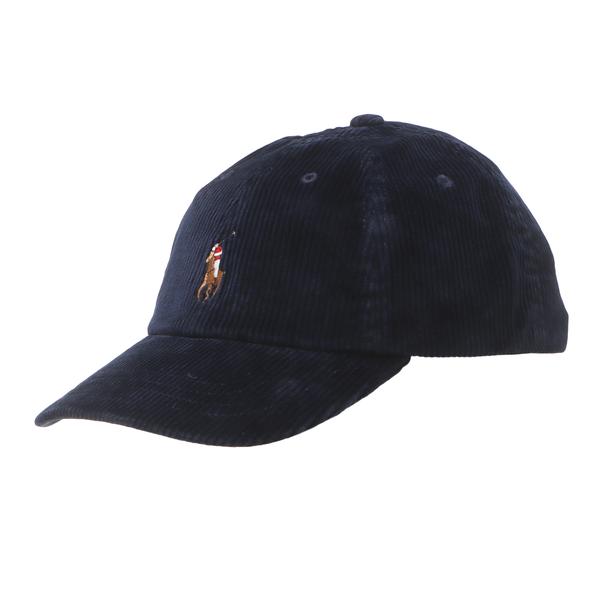 POLO RALPH LAUREN コーデュロイ クラシック スポーツキャップ ブルー フリー