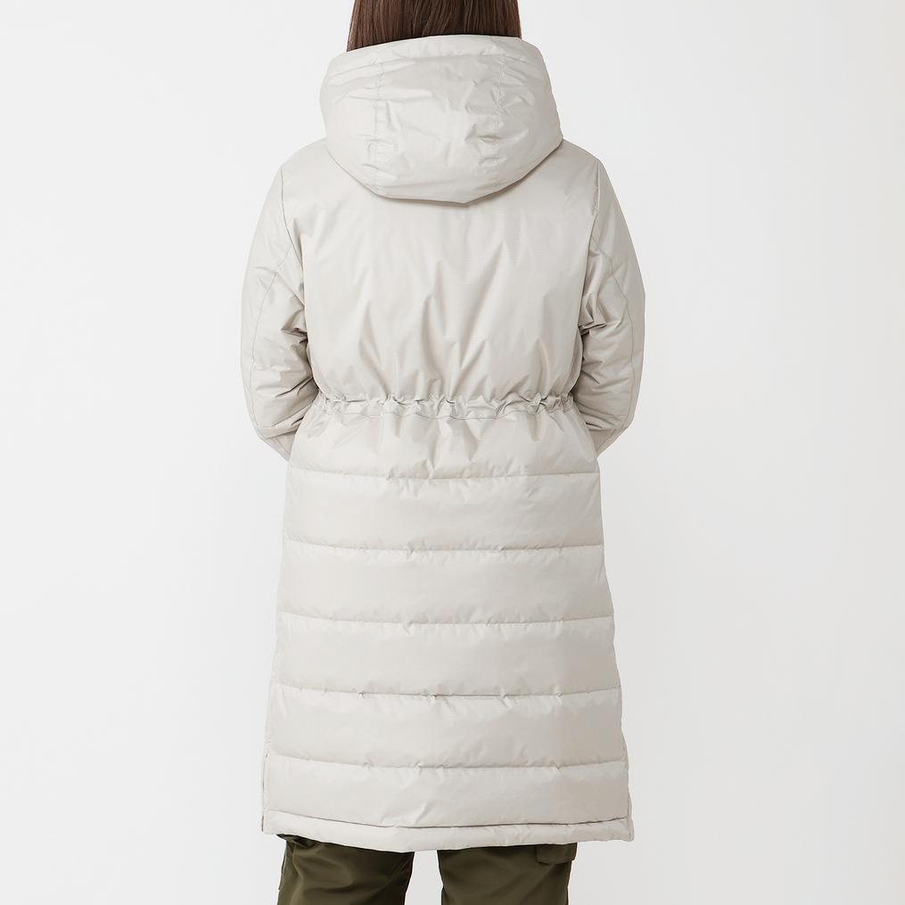 モデル：161cm / 着用サイズ：S NANGA NANGA W's AURORA-TEX Down Half Coat画像3