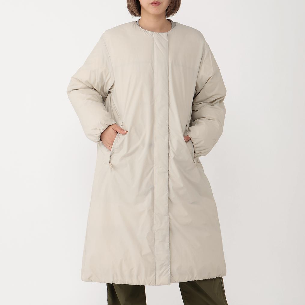 モデル：161cm / 着用サイズ：S NANGA NANGA W's No Collar Down Coat画像1