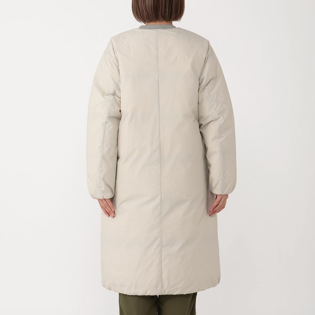 モデル：161cm / 着用サイズ：S NANGA NANGA W's No Collar Down Coat画像3