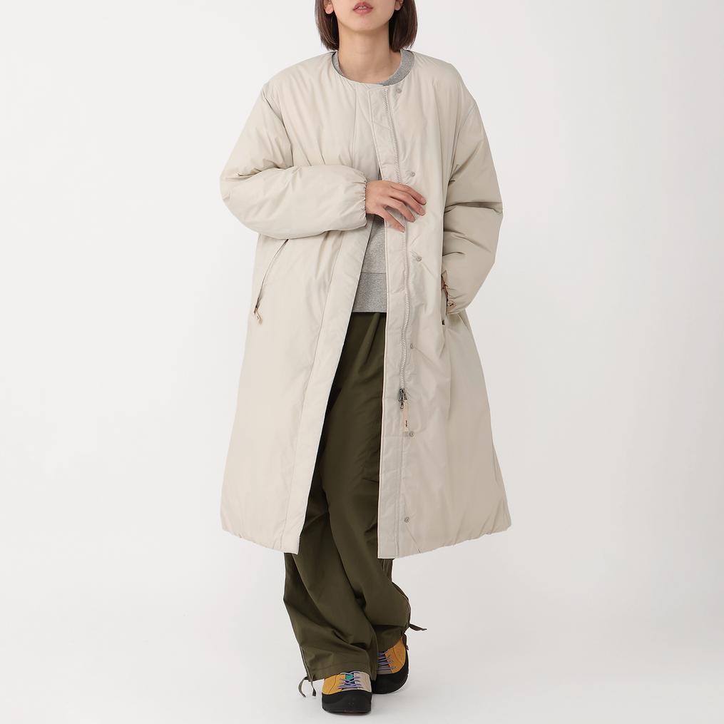 モデル：161cm / 着用サイズ：S NANGA NANGA W's No Collar Down Coat画像2