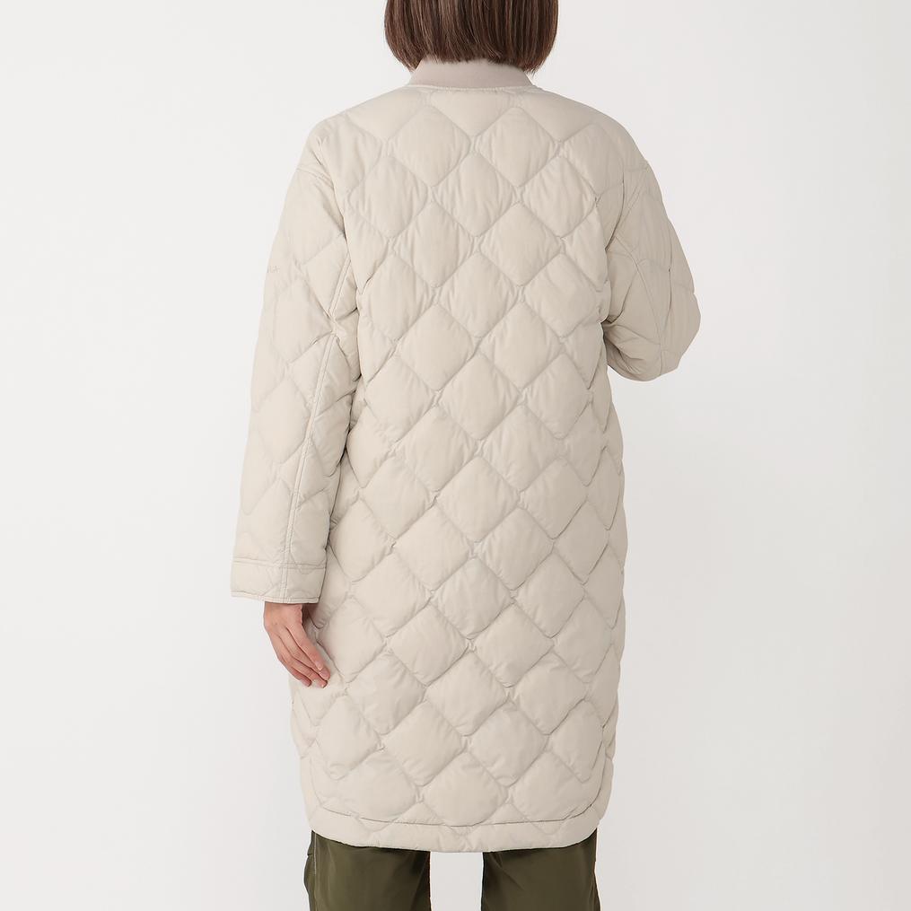 モデル：161cm / 着用サイズ：S NANGA NANGA W's Rib Collar Quilted Down Coat画像3