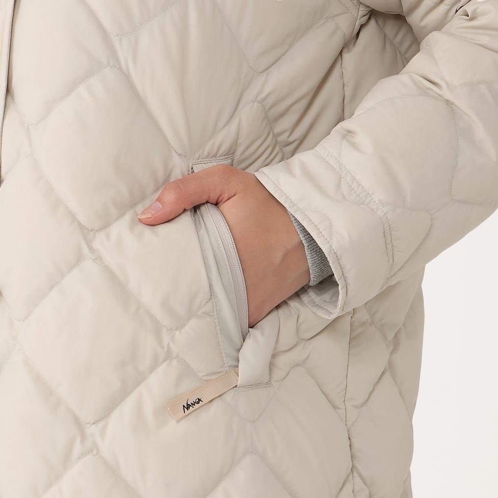 NANGA NANGA W's Rib Collar Quilted Down Coat画像4