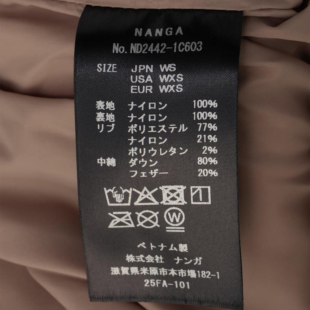  NANGA NANGA W's Rib Collar Quilted Down Coat画像10
