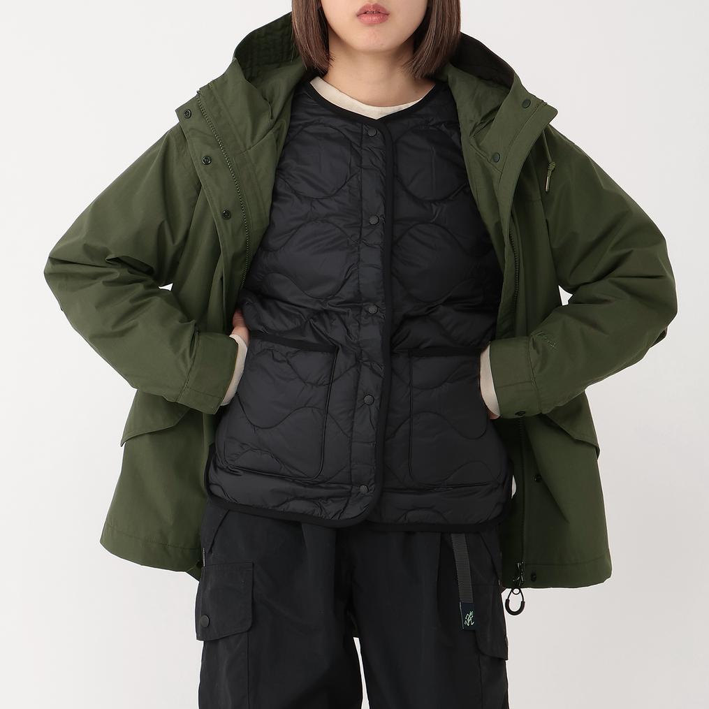 モデル：161cm / 着用サイズ：S NANGA NANGA W's HINOC Down 3 in 1 Jacket画像1