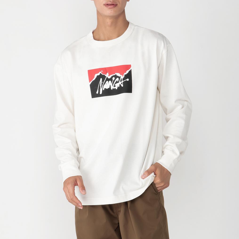 モデル：175cm / 着用サイズ：M NANGA NANGA NANGAxRYUJI KAMIYAMA L/S Tee画像1