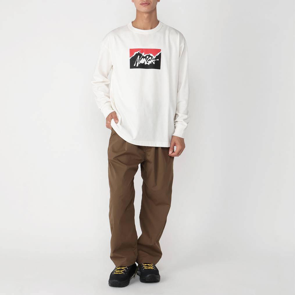 モデル：175cm / 着用サイズ：M NANGA NANGA NANGAxRYUJI KAMIYAMA L/S Tee画像2