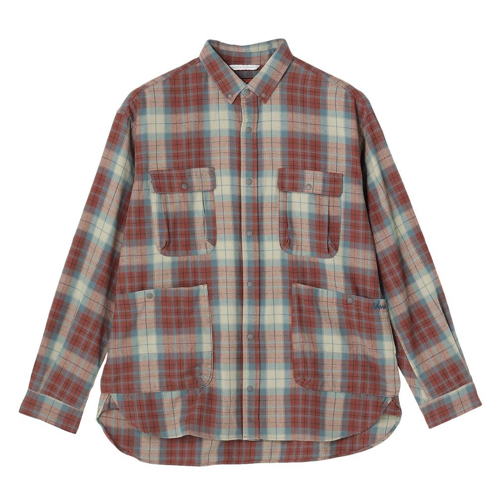  NANGA NANGA M's Fade Tartan Check Camp Shirt画像1