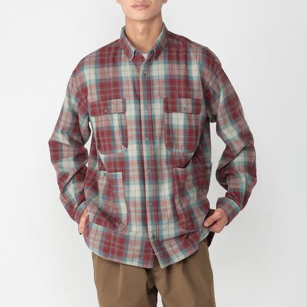 NANGA フェードタータンチェックキャンプシャツ