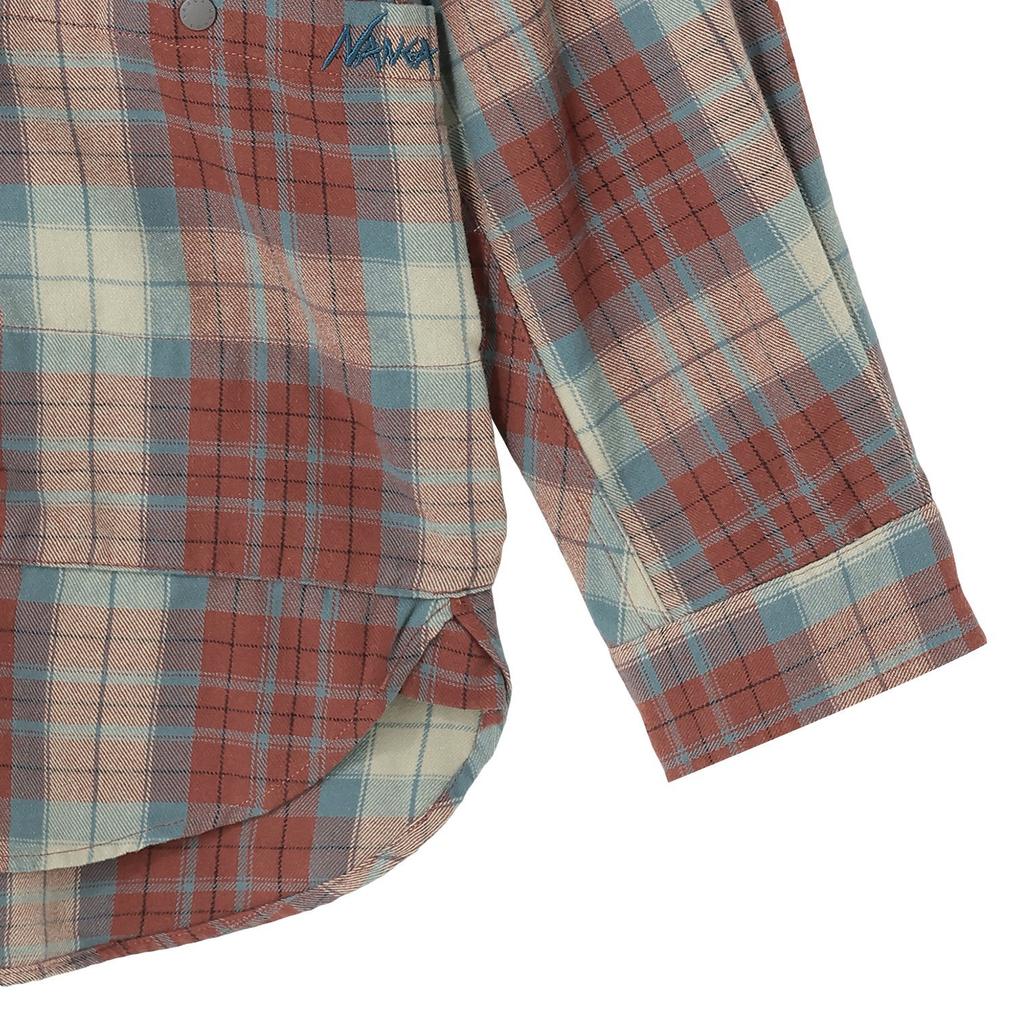  NANGA NANGA M's Fade Tartan Check Camp Shirt画像6