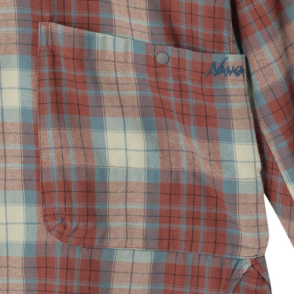 NANGA NANGA M's Fade Tartan Check Camp Shirt画像8