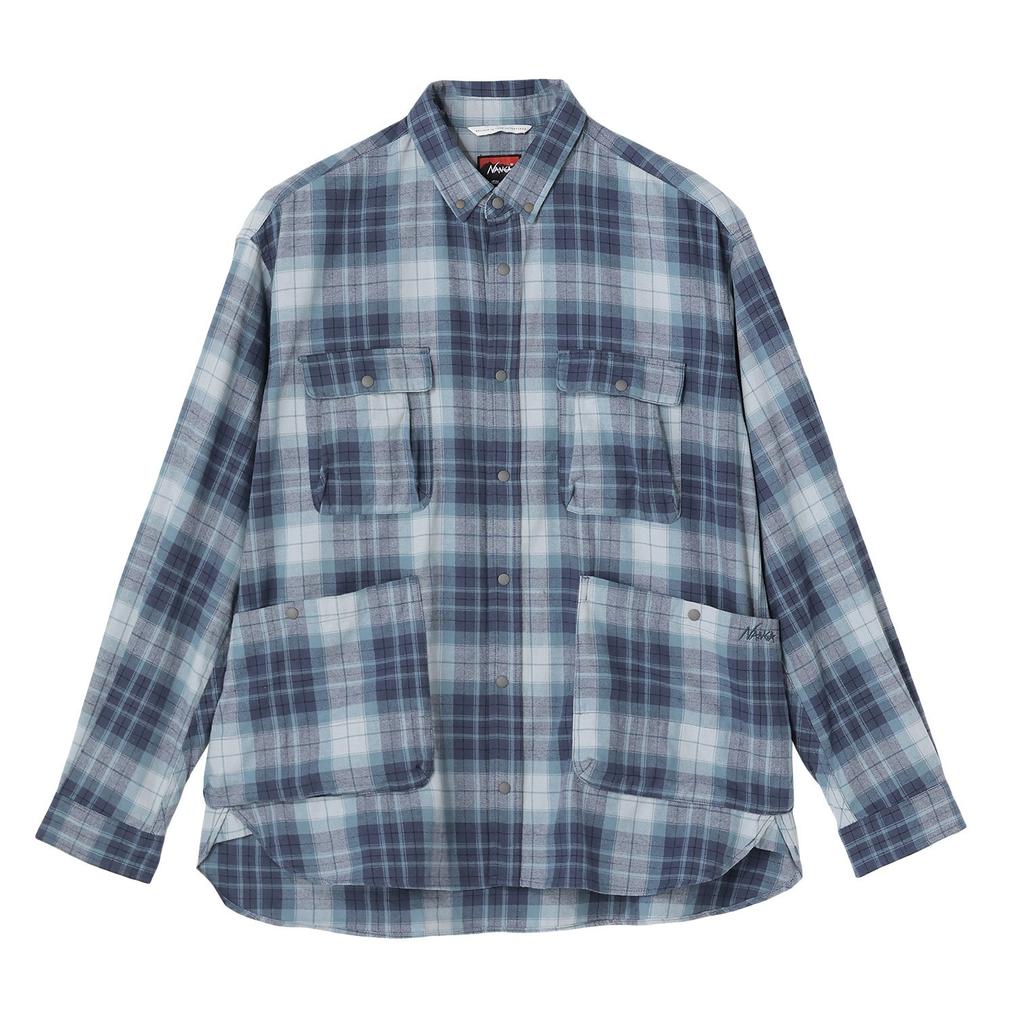  NANGA NANGA M's Fade Tartan Check Camp Shirt画像1