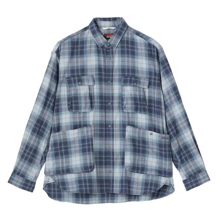 NANGA フェードタータンチェックキャンプシャツ
