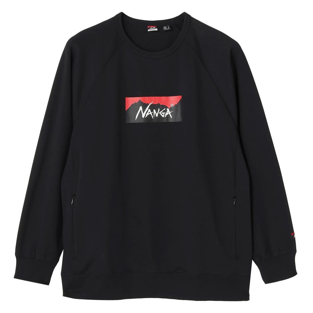  NANGA NANGA M's Eco Hybrid Box Logo Sweat画像1