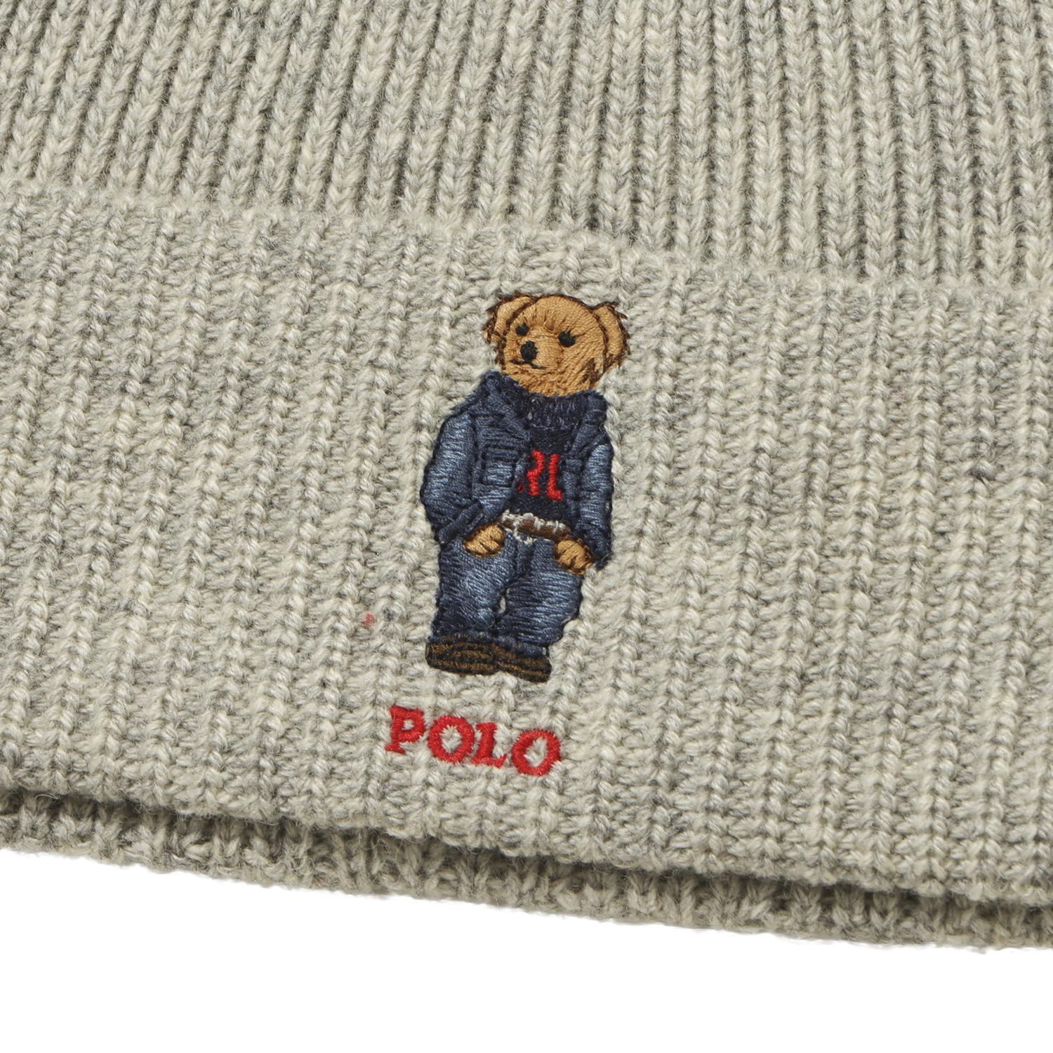  POLO RALPH LAUREN SOLID DENIM BEAR BEANIE画像2