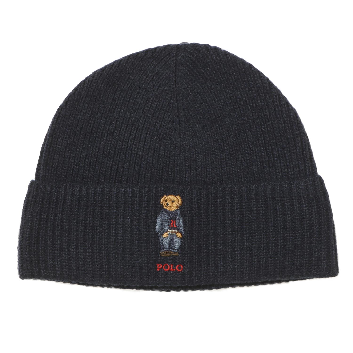  POLO RALPH LAUREN SOLID DENIM BEAR BEANIE画像1