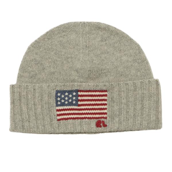 POLO RALPH LAUREN RL フラッグ ビーニー グレー F
