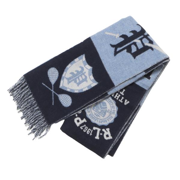 POLO RALPH LAUREN クルー クレスト マフラー ブルー F