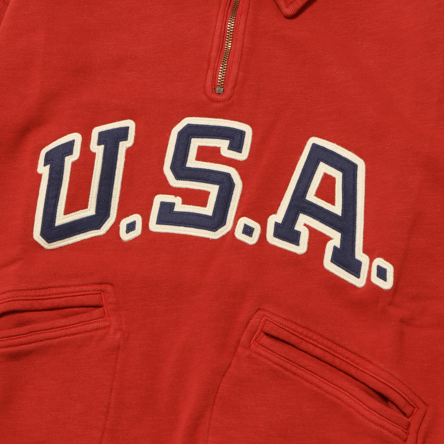  POLO RALPH LAUREN VINTAGE FIT USA HALF ZIP SWEAT画像4