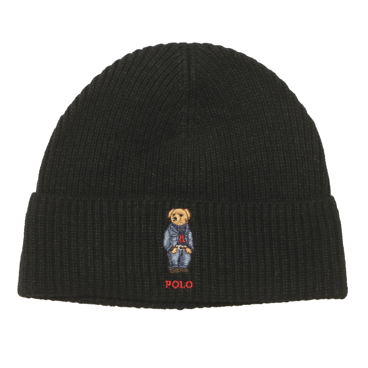  POLO RALPH LAUREN SOLID DENIM BEAR BEANIE画像1