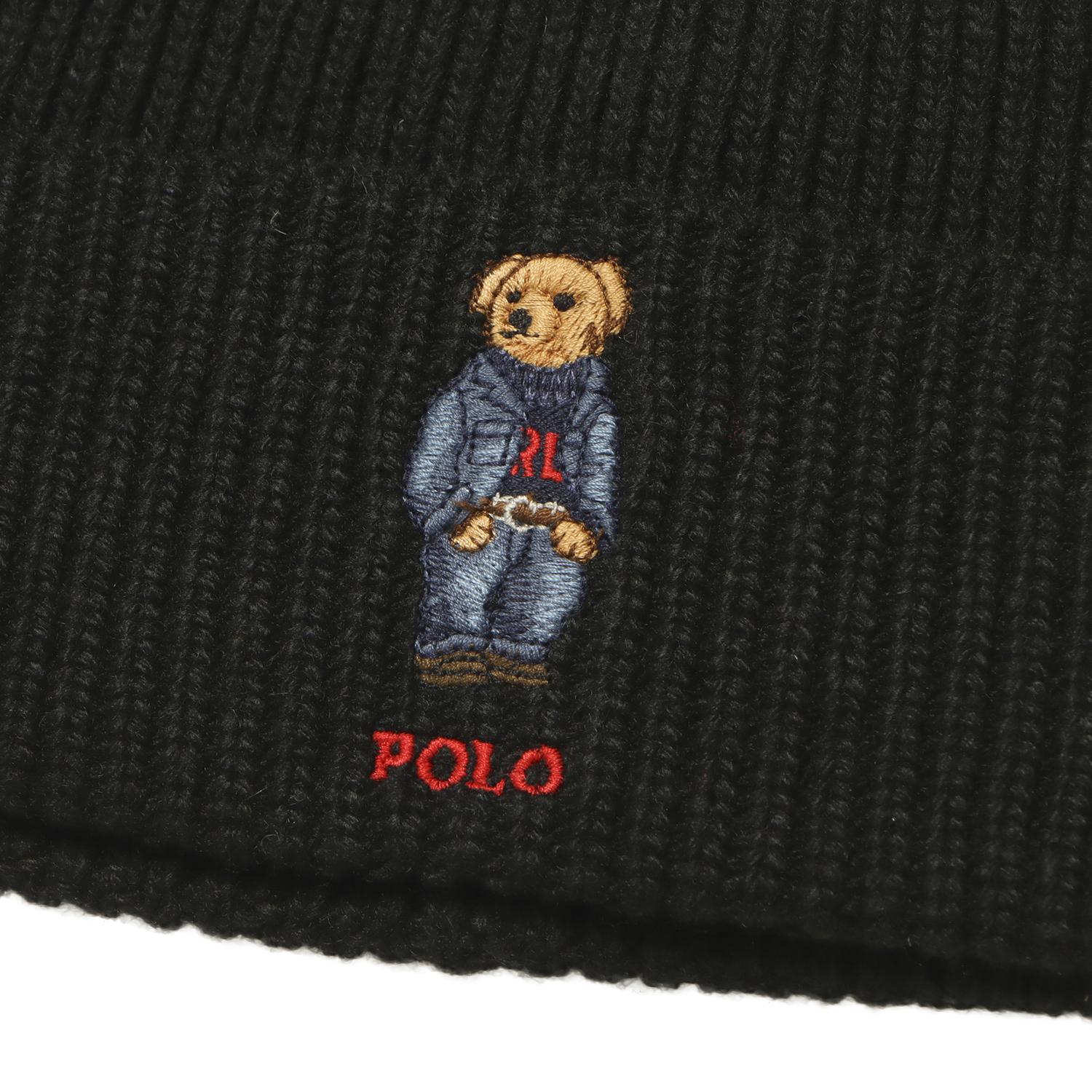  POLO RALPH LAUREN SOLID DENIM BEAR BEANIE画像2