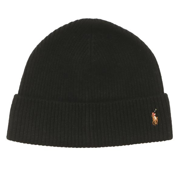 POLO RALPH LAUREN シグニチャー カフ ハット ブラック F