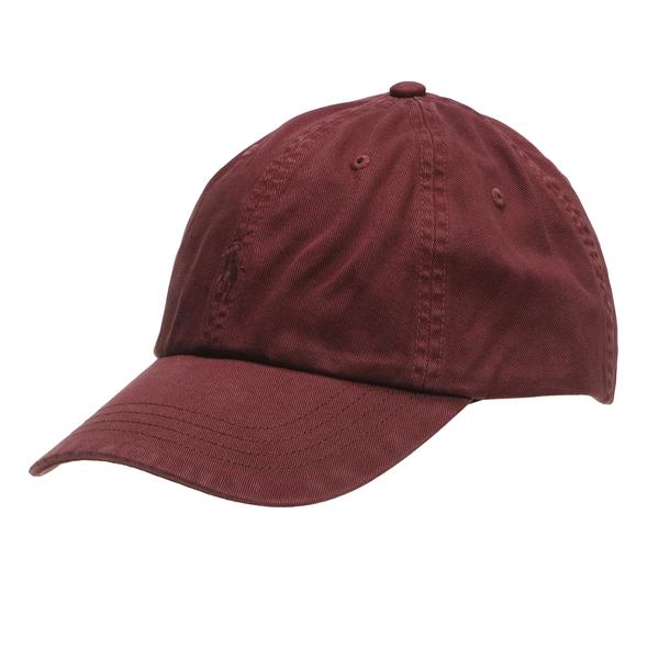 POLO RALPH LAUREN ガーメントダイ クラシック スポーツ キャップ レッド F
