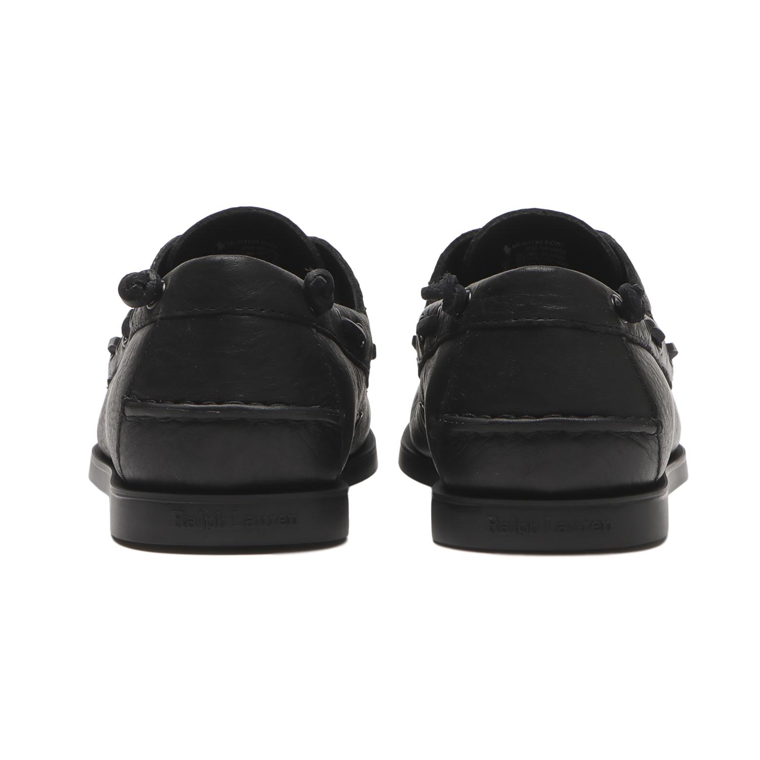  POLO RALPH LAUREN MERTON BOAT TRIPLE BLACK画像4