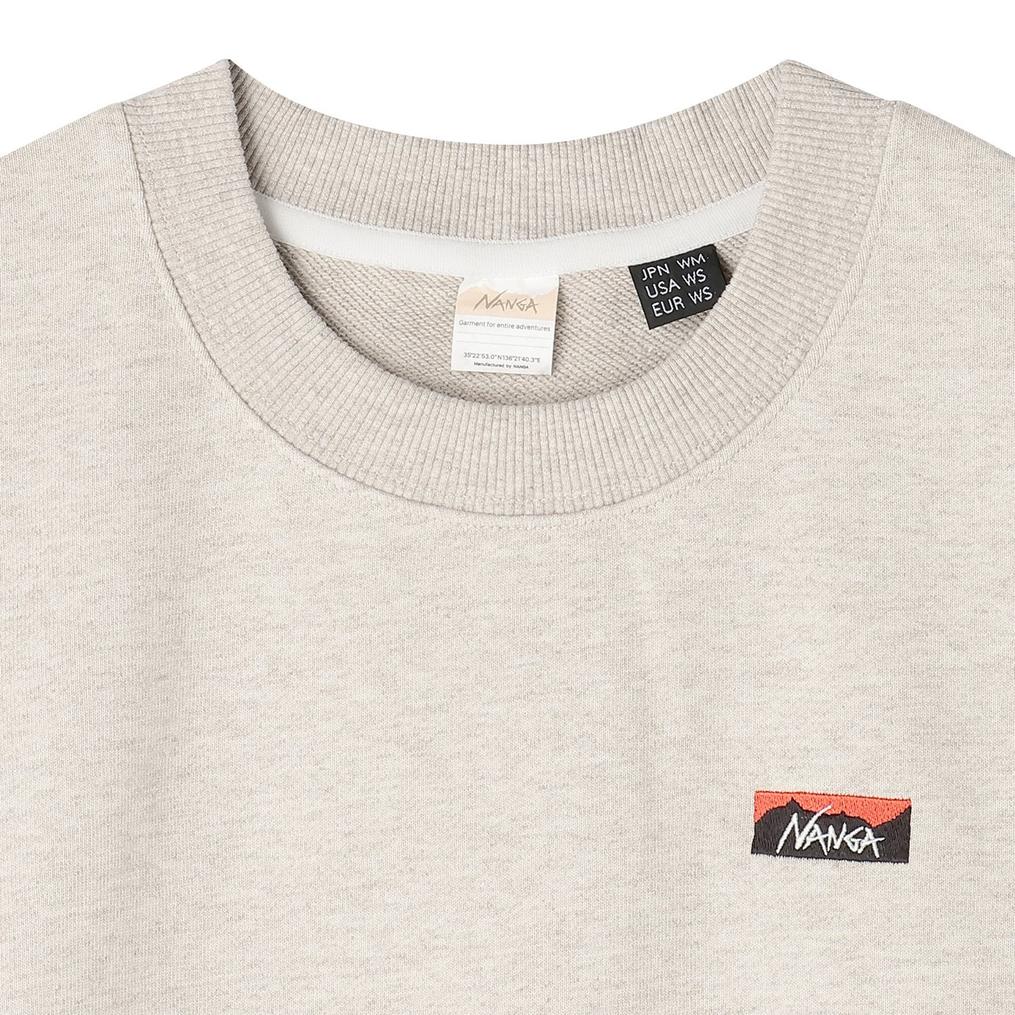  NANGA NANGA W's Eco Hybrid Sweat Shirts Crew OSHMAN'S SMU画像2