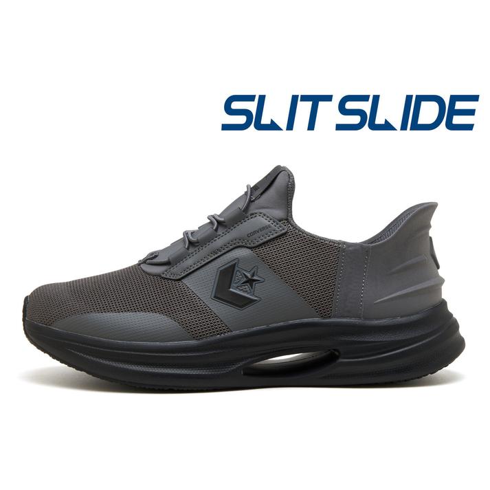 yz yCONVERSEz Ro[X CAVESTAR SLIT SLIDE PCuX^[ XbgXCh 33600180 CHARCOAL/BLACK