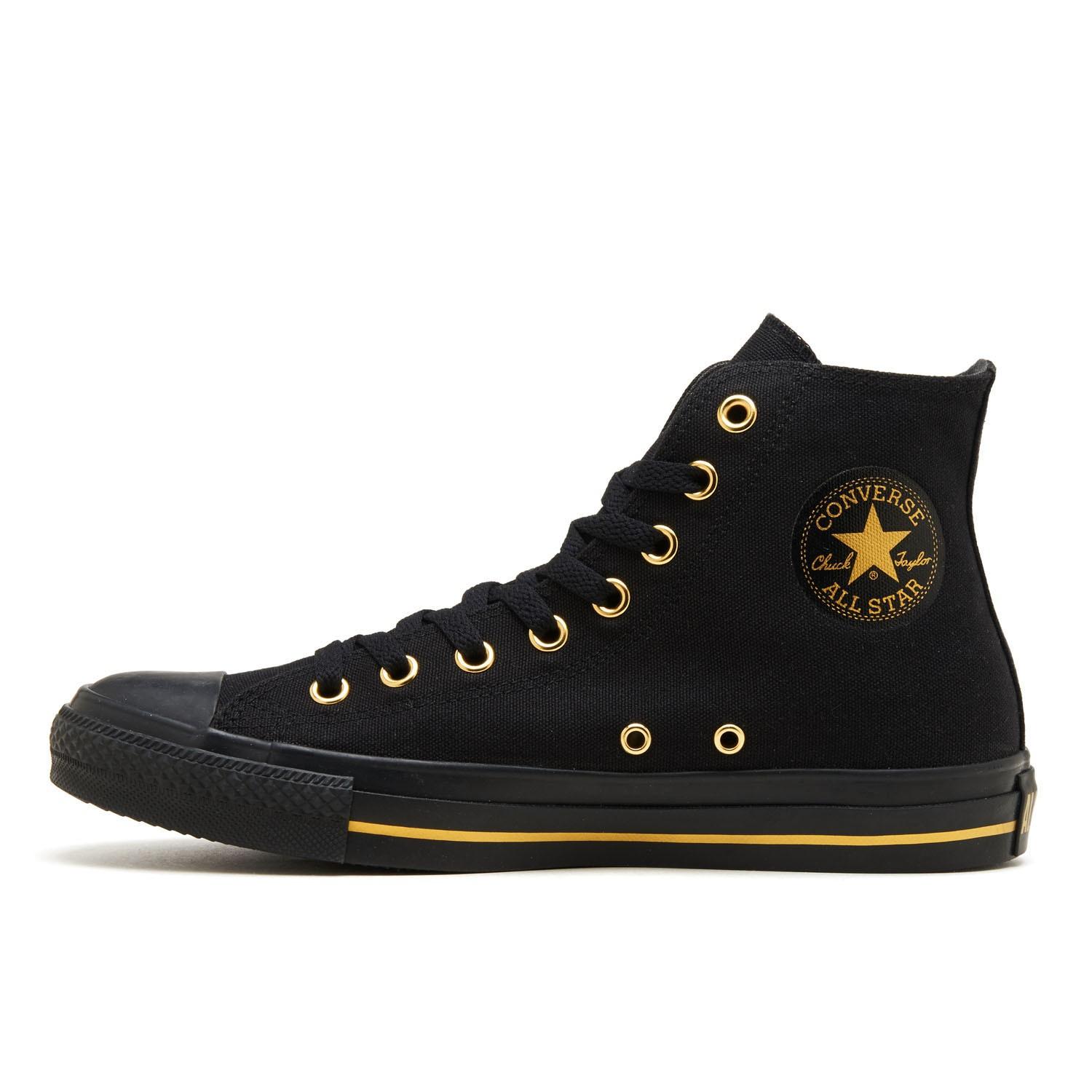 CAMBER ブラック ハイカットスニーカー コンバース CONVERSE スエード オールスター (R) センタージップ HI