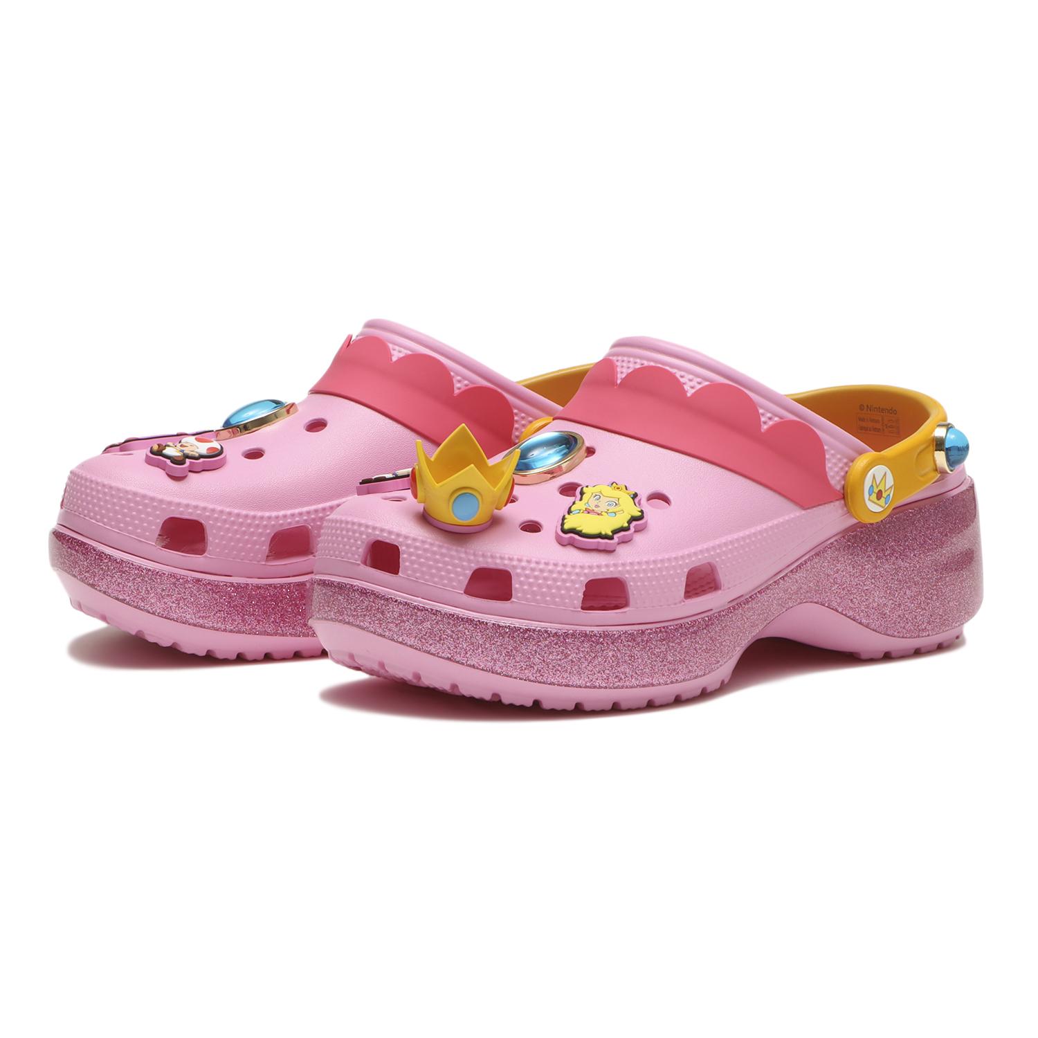 crocs】 クロックス PRINCESSPEACH CLS PLTFRM W ピーチ姫 クラシック