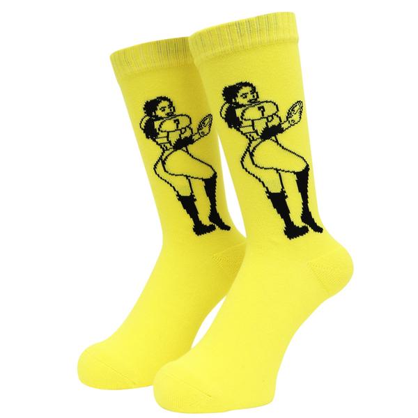 WHIMSY コリーン ソックス イエロー F