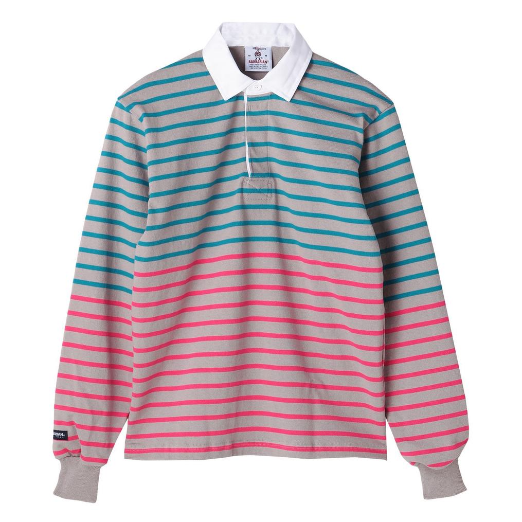  BARBARIAN BARBARIAN Rugby Shirt L/S Boarder画像1
