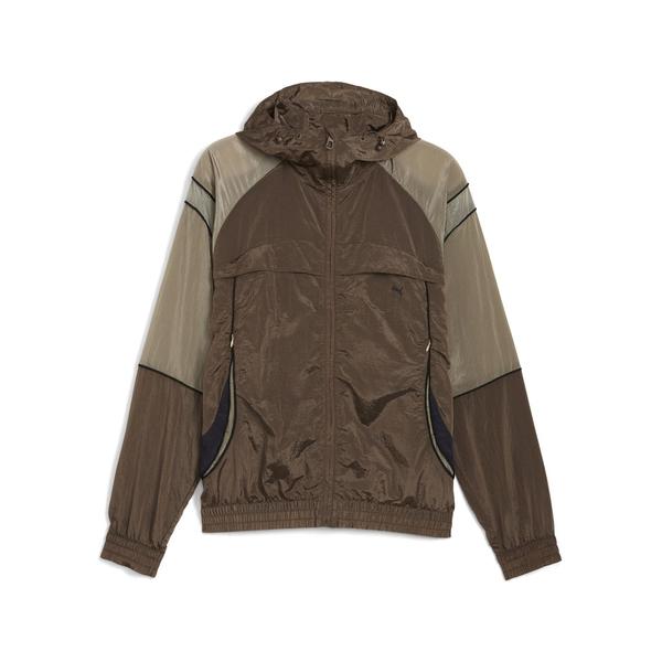 PUMA セラレーター リップストップ ジャケット ブラウン S