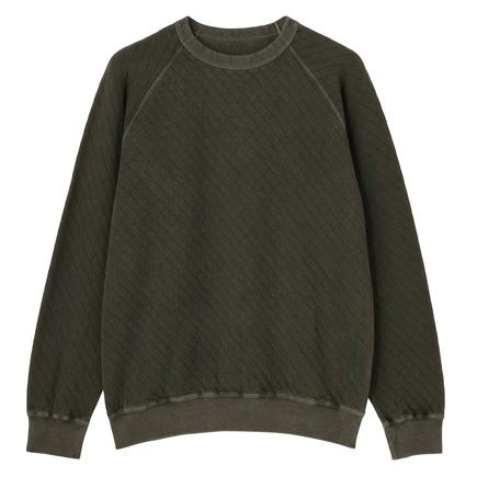 Good On キルト L/S ラグランクルー