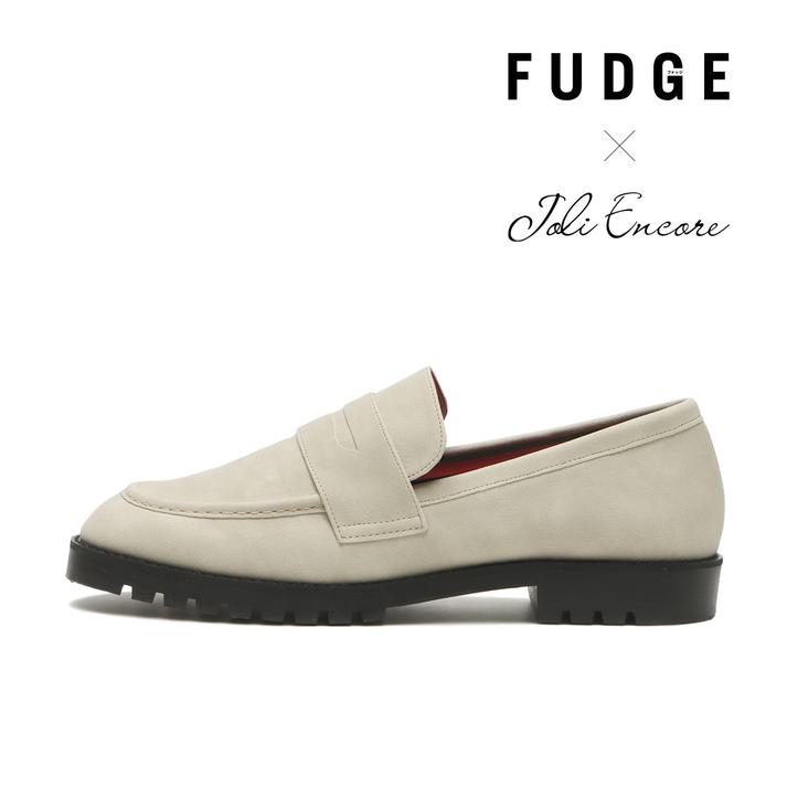 yz fB[X yJOLI ENCORE(FR)z W[EAR[ puff step2 ptXebv2 JE-2014(FUDGE) Milk White 22.5cm