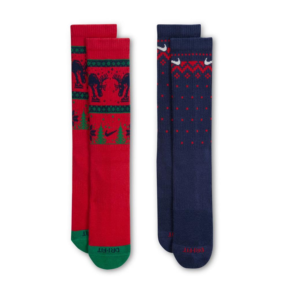  NIKE NIKE Everyday Plus Cushioned Winter Wonderland Crew Socks 2P画像1