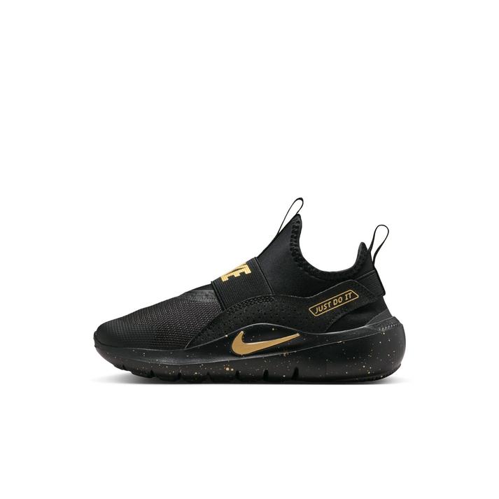 �y���������z �L�b�Y �yNIKE�z �i�C�L 17-22(H) FLEX RUNNER 4 SE (PS) �t���b�N�X �����i�[ 4 SE PS KIM6736 001BLK/M GOLD 22cm