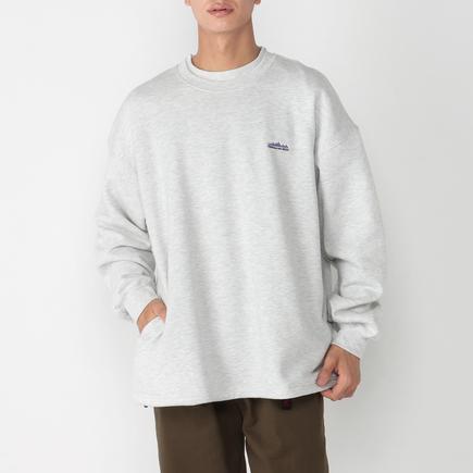 THOUSAND MILE メンズドローコードクルーネックプルオーバー