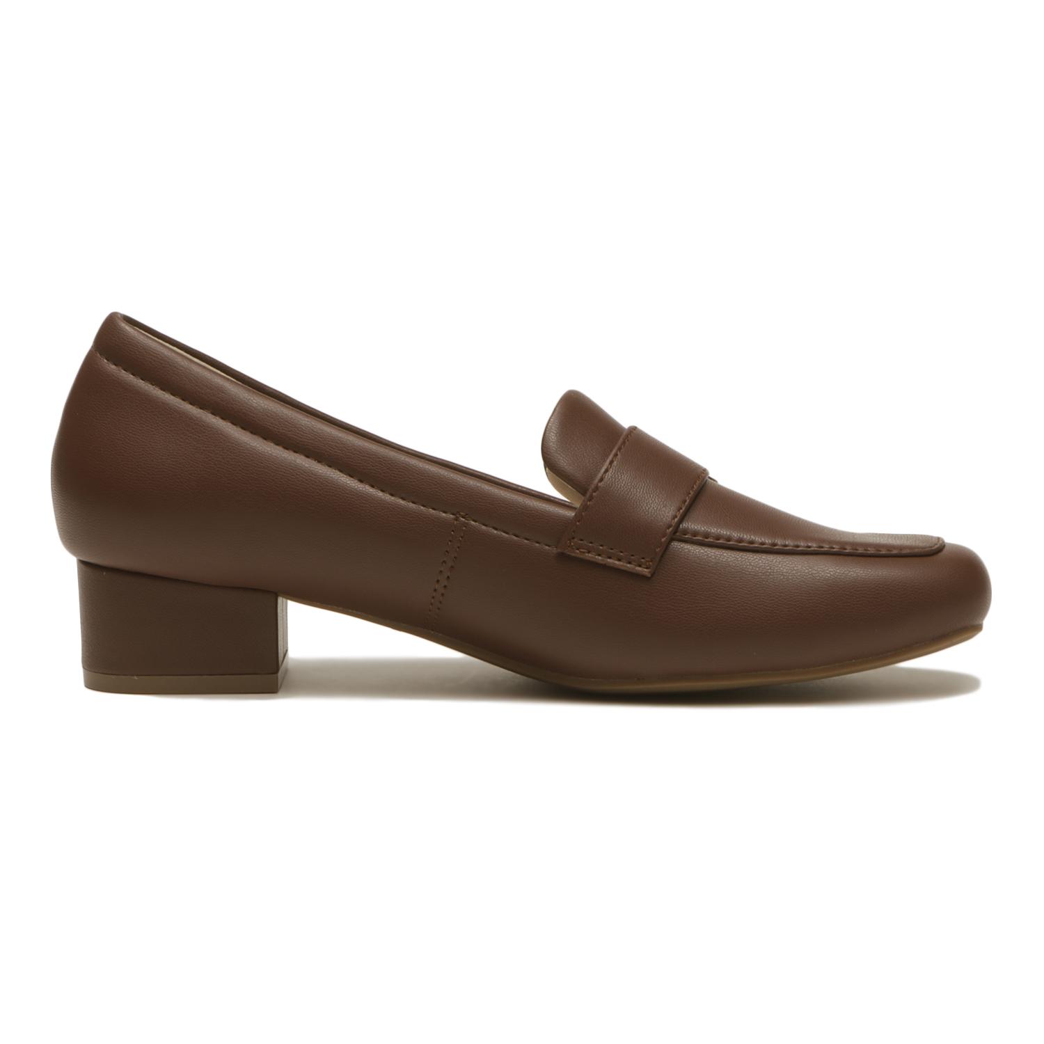 ゆ*る様 A.P.C. アーペーセー ローファー 茶色 本革 41 ポルト レディース 【ABC SELECT】 エービーシーセレクト PUFF HEEL LFR 3.5