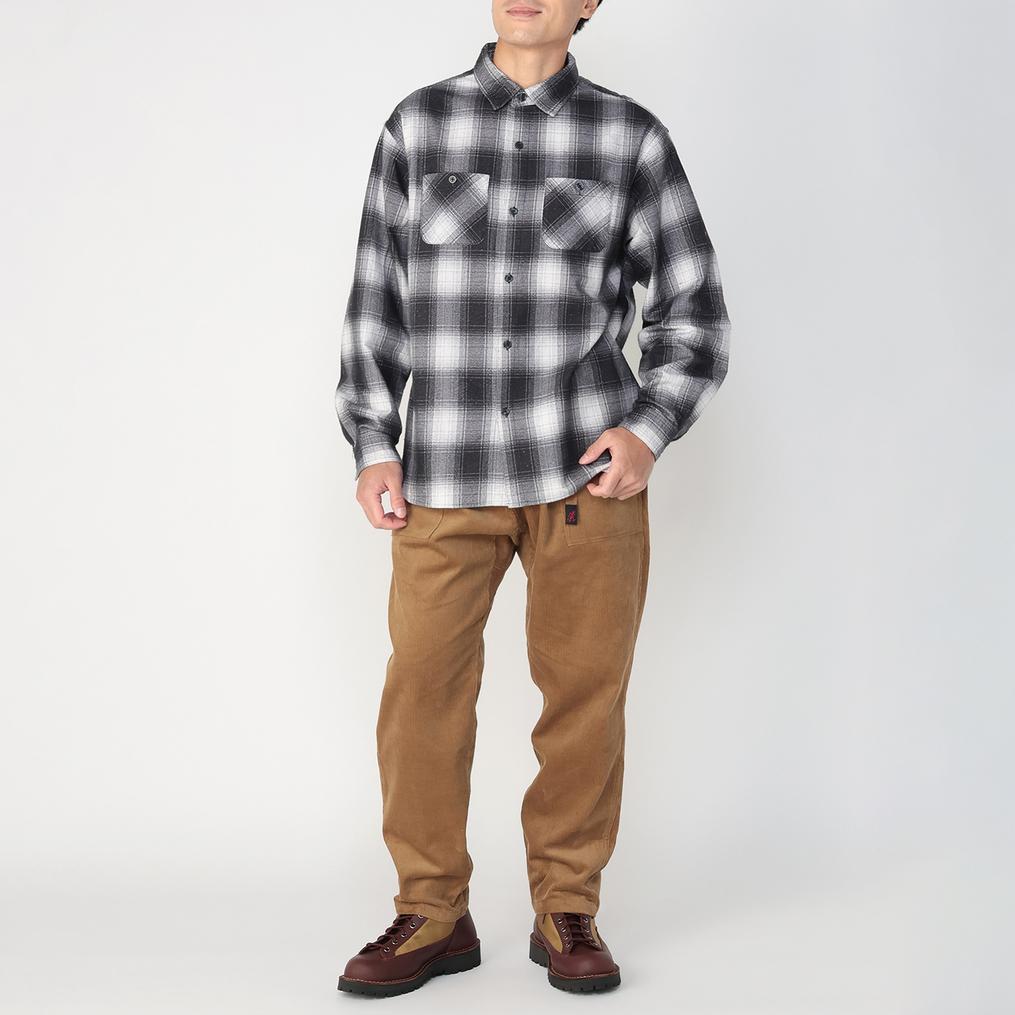 モデル：178cm / 着用サイズ：XL Sportswear SPORTS WEAR Print Flannel Shirts OSHMAN'S SMU画像2