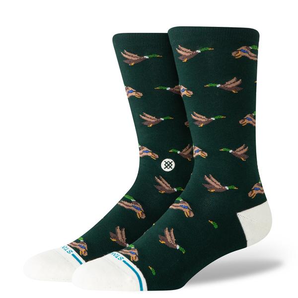 STANCE SOCKS ハンティン クルー グリーン L