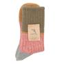  A HOPE HEMP A HOPE HEMP Color Block Crew Socks画像1